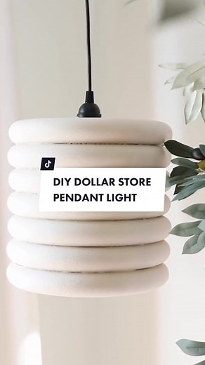 DIY Dollar Store Pendant Light Tutorial