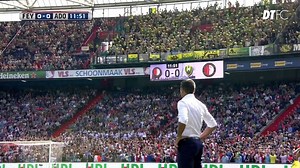 ADO Den Haag fans throwing cuddly toys to children from a local hospital sitting below them. This is class 󾍘 | Dream Team