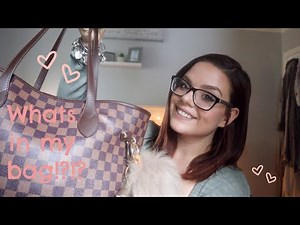 Whats in my bag?!?|LV never full dupe|Featuring Daisy Rose tote bag|+review|AshLee Moss|