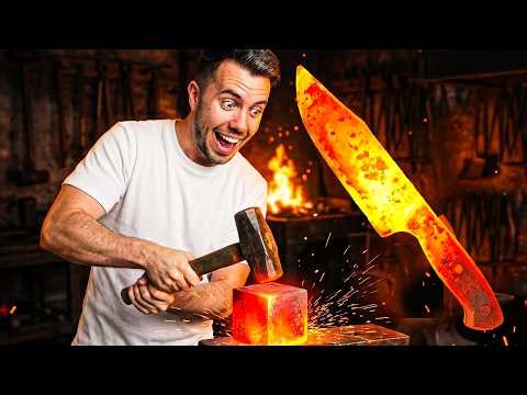 Kovácsoltunk egy SAJÁT KÉST egy kovácsműhelyben!