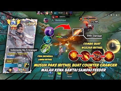 PICK IRITHEL BUAT COUNTER GRANGER, MALAH KENA BANTAI | TOP GLOBAL GRANGER MLBB