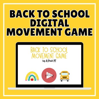 Back to School Gross Motor Movement Game | Digital Therapy Fun