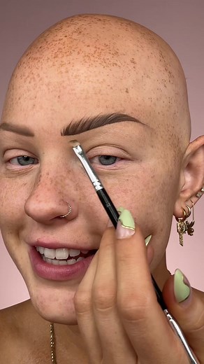 Bald Girl Makeup Tutorial for Eyebrows | Step-by-Step Guide