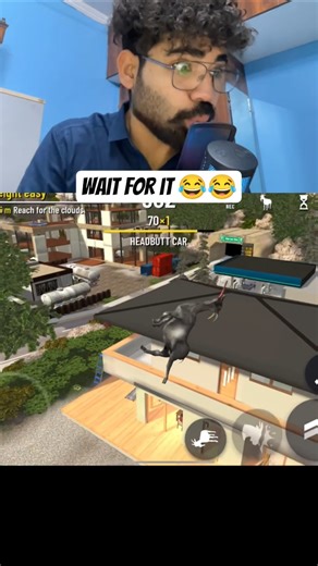 this goat sumulator game is crazy #funny #goatsimulator