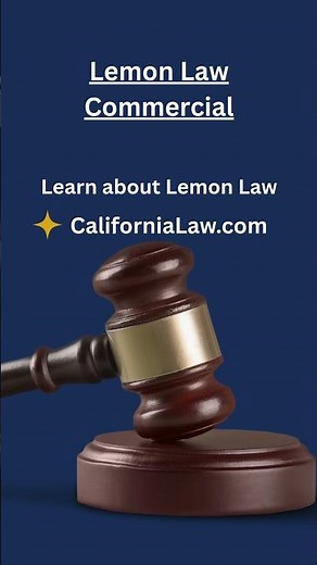 Lemon Law Commercial