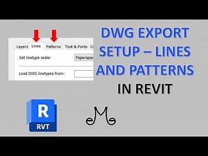 Revit Tutorial - DWG export setup - Lines and Patterns