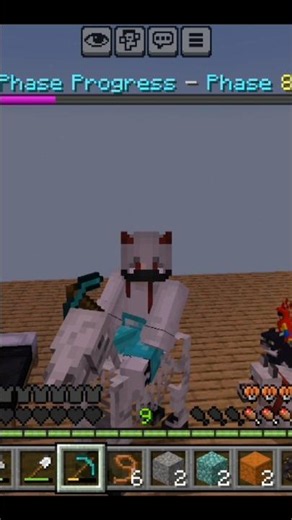 A Skeleton Horse Spawned In My One Block Island! 😍 #minecraft #minecraftshorts #share #subscribe