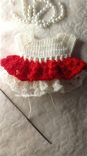 23/100Day challenge of making crochet mini clothes #foryou #crochet