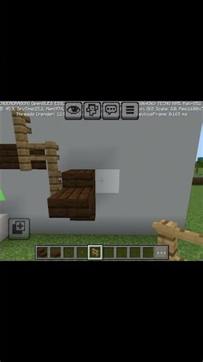 Minecraft deer head build hacks #shortsdiscover