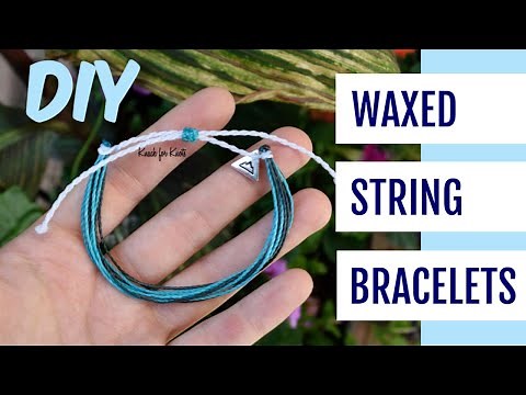 DIY Waterproof Waxed String Friendship Bracelets Inspired by Pura Vida Bracelets