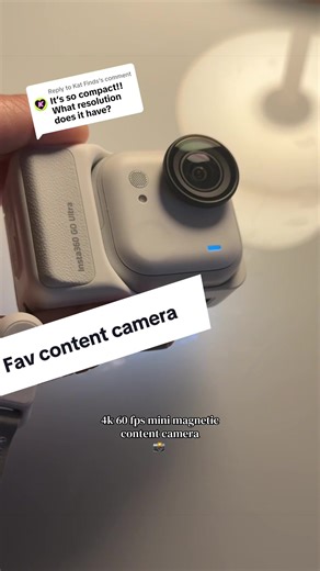 Magnetic 4K 60fps Mini Content Camera