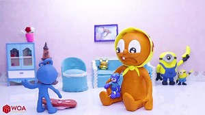 CLAY MIXER: A TINY HOUSE WITH A BIG SURPRISE  Play Doh Cartoons