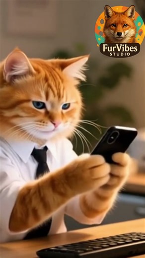 💼➡️💬 From office grind to feline sunshine — one text can change everything. ☀️🐱
