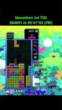 TGM4: Marathon ≥4 TSD 384691 in 05'41"65 #tgm_series #tgm4 #tetris #gaming