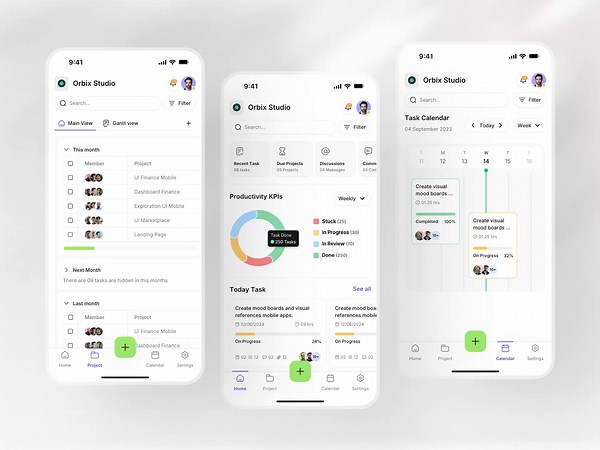 Task & Team Management Mobile App Design