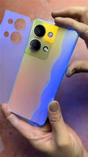 Phone wrap installation that looks invisible #protection #tutorial #shorts