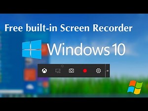 How to Screen Record in Windows 10 for Free | Built-in Screen Recorder Tutorial
