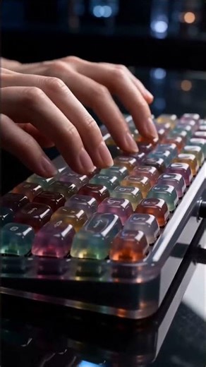Typing on Jelly Keyboard 🤤 #asmr #satisfying #jelly #shorts #relaxing