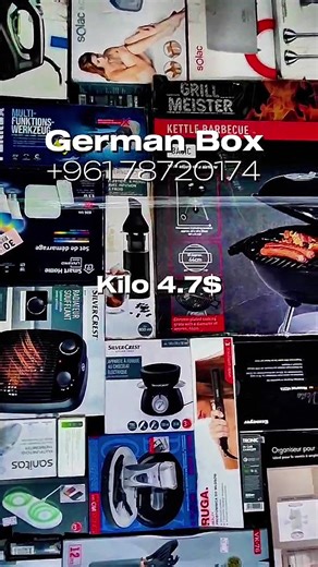 German Mixed Box of Home Appliances and Kitchenware