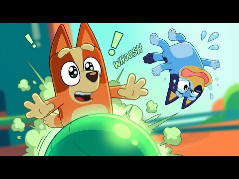 Bingo vs the Giant Yoga Ball: How She Used a Genius Hack to Stay Safe 🎾 | Bluey 2D Animation