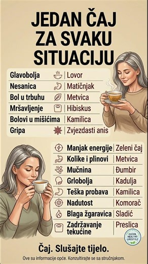 🍵 AKO OSJETITE OVO, POPIJTE OVAJ ČAJ #shorts