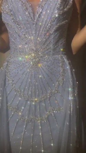 Andrea & Leo A1508 Blue Ombré Prom Dress | Sparkling Corset Gown ✨