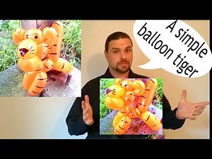 How to make a basic balloon tiger