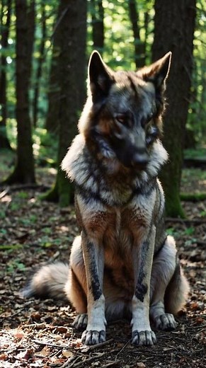 German Shepherd and Gray Wolf Mix