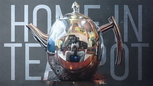 Unique teapot house artwork: Turning a teacup dream into home