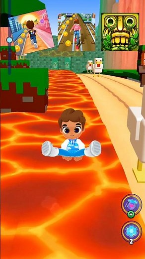 KOOPLY RUN 🆚 SUBWAY PRINCESS 🆚 TEMPLE RUN - Gameplay #shorts #gaming
