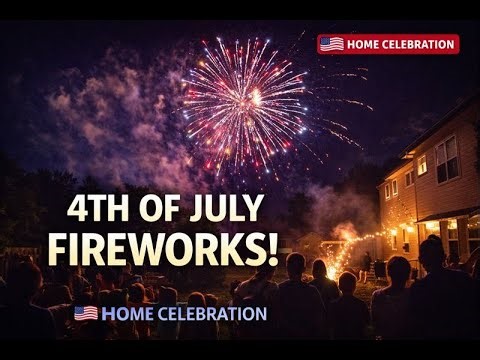 4TH OF JULY HOME FIREWORKS! 🇺🇸 | Backyard Independence Day Celebration