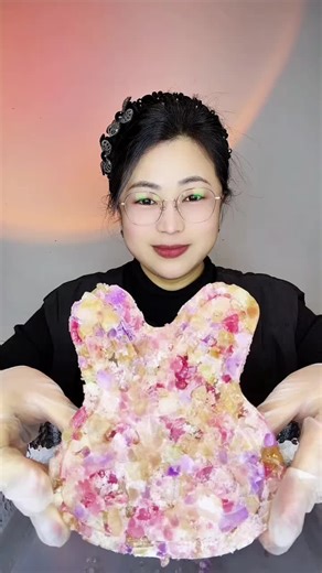 Crunchy Foam Ice Eating ASMR Experience