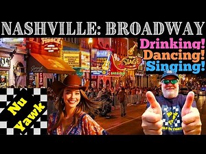 🟡 The Ultimate Nashville Broadway Bar Crawl: Live Music, Drinking & Dancing! All Honky Tonks Visited
