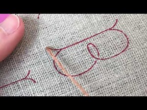 Aprender a bordar letras punto tallo