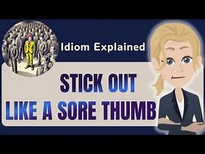STICK OUT LIKE A SORE THUMB 👍 | Learn This English Idiom with Stories