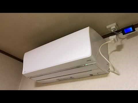 富士通エアコン　ノクリア　運転開始時に変形（変身？）　Fujitsu general mini split AC hvac