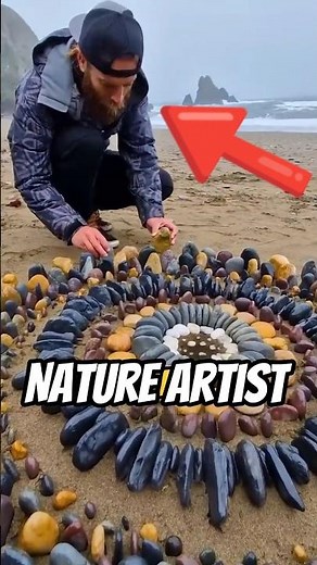 He Create Arts Using Nature.🍃 #shorts #nature #viral