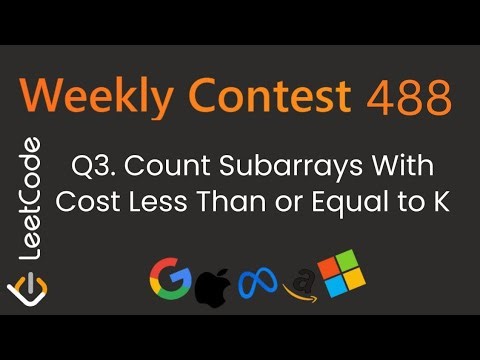 Count Subarrays With Cost ≤ K 🔥 LeetCode 3835 | Weekly Contest 488 Q3 | Sliding Window + TreeSet