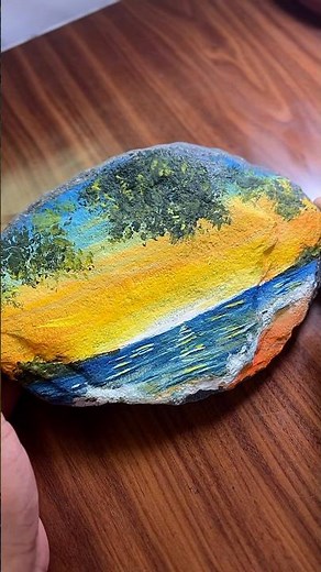 Satisfying Stone Painting Art Process 🖌️✨ #Shorts #StonePainting