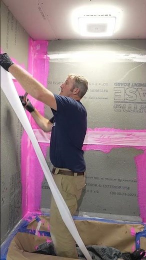 Redgard Cement Board Seam Application 🔥🔥