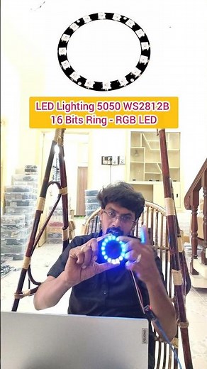 LED Ring 16 x WS2812 5050 RGB LED Ring Lamp