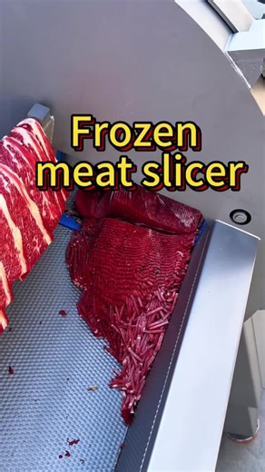 Efficient Frozen Meat Slicing Machine