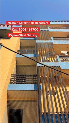 Pigeon netting/ Bird netting in Ramamurthy Nagar, Bangalore. Call 9008469700 Madhuri Safety Nets.