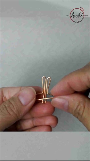 How to make beautiful butterfly ear cuff | Handcrafted copper jewelry #shortsvideo #handmade #diy