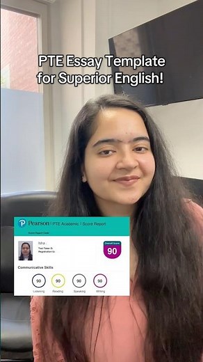 PTE Essay Template: the best one to use for Superior English! (Perfect 90 score) #EnglishWise