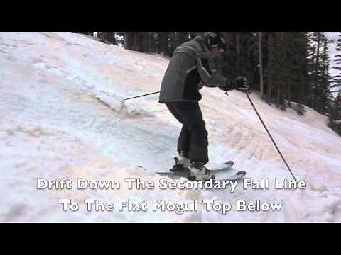 Learn To Ski Moguls - Green Line Mogul Skiing Technique Demo