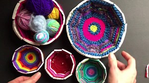 13K views · 97 reactions | Grab some paper plates and yarn scraps and have the kids make bowls to keep treasures and trinkets in today! FULL HOW-TO HERE: https://happyhooligans.ca/paper-plate-woven-bowls/ | Happy Hooligans | Facebook