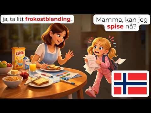 🇳🇴 15 Norwegian Mom & Daughter Conversations About School Priorities | A1-A2