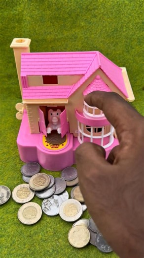 THA IS SMALL HOUES 🏡 REVIEWS PIGGGY 🐕COIN PRIC 🪙 UNBOXINGFOR PIGGY BANK #shortsfeed #trending#viral