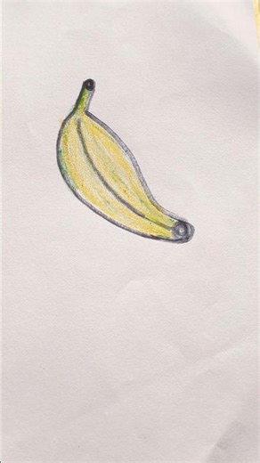 easy kids drowing banana #youtubeshorts #art #smartartandcrafts #drawing #Vir....